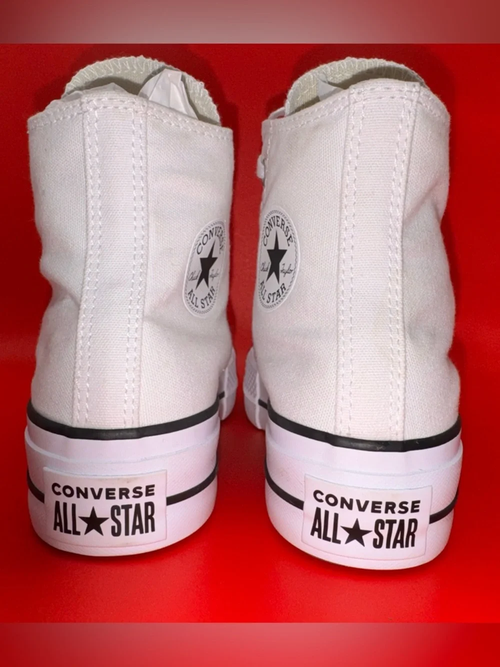 Converse Platform High Tops White Move Sneakers Women’s 5 Worn Once - Picture 3 of 16